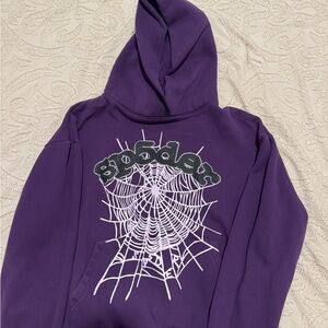 Purple Hoodie with Web Design
